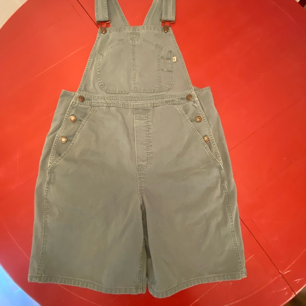 Green Overalls Shorts